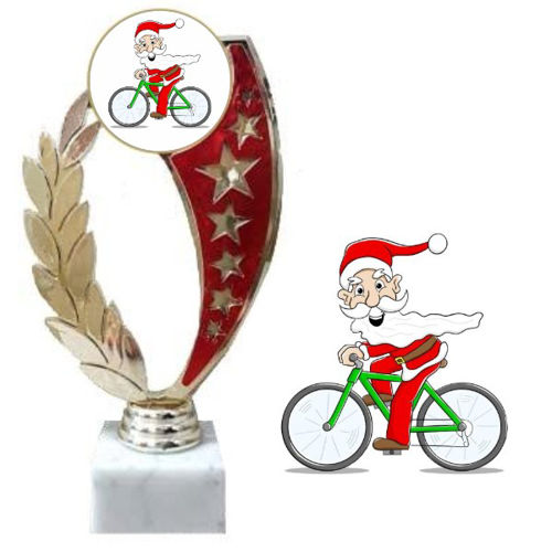 Immagine di TROFEO NATALIZIO PER IL CICLISMO Art. A7GR - h. cm. 20