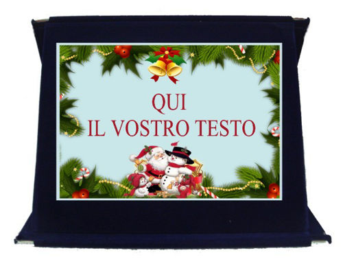 Immagine di TARGA PER IL NATALE - cm. 20 x 15