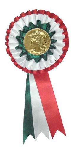 Immagine di COCCARDA LOGO VITTORIA - Art. RO 7415-GWR