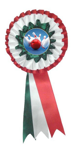 Immagine di COCCARDA MAXI TRICOLORE - Art. RO 7415-GWR