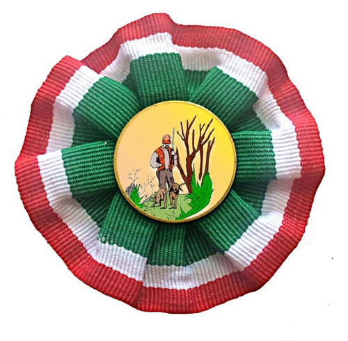 Immagine di ROSETTA TRICOLORE CACCIA - Art. 7424