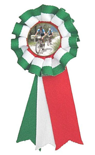Immagine di COCCARDA TRICOLORE Art. MRO 7404 - MOUNTAIN BIKE