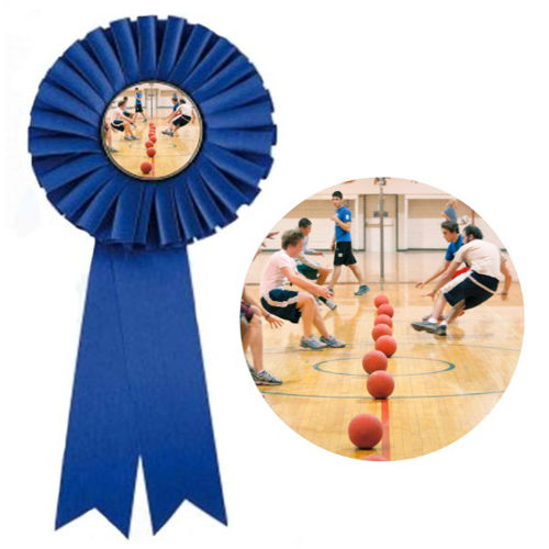 Immagine di COCCARDA BLU DODGEBALL - Art. RO 7259-B