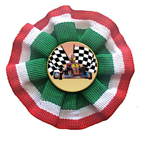 Immagine di ROSETTA TRICOLORE GO KART - Art. 7424