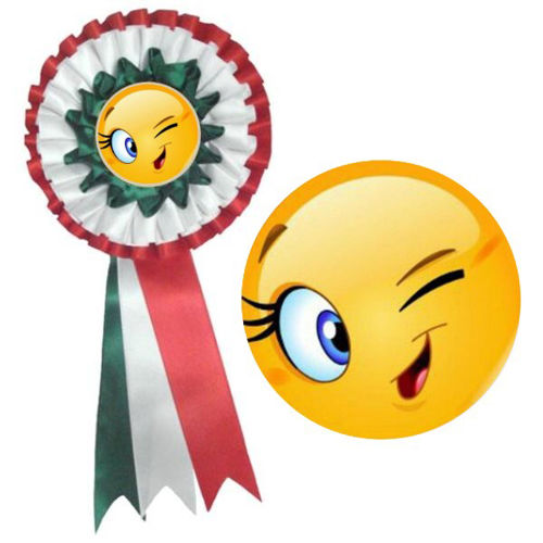 Immagine di COCCARDA SMILE - Art. 7415-GWR