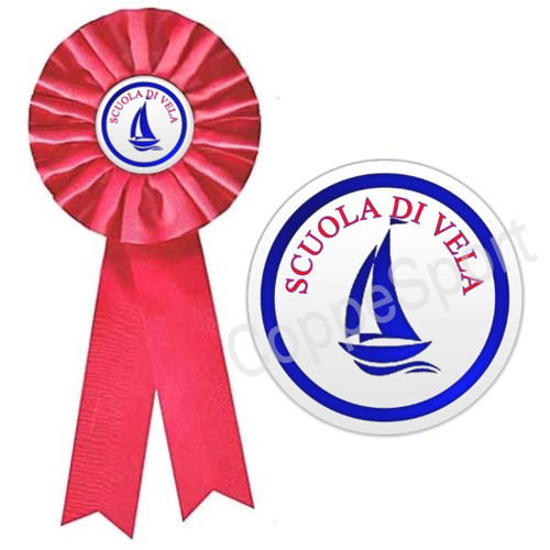Immagine di COCCARDA SCUOLA DI VELA - Art. RO 7258-R