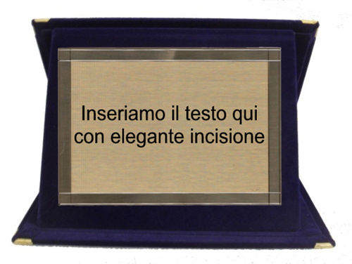 Immagine di TARGA IN OTTONE - Art. 71234