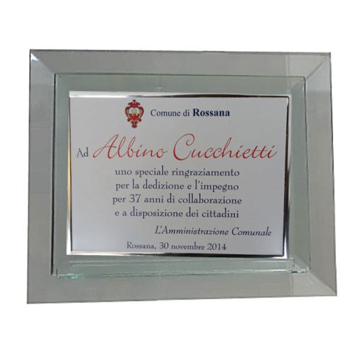 Immagine di TARGA SU CRISTALLO - Art. 571