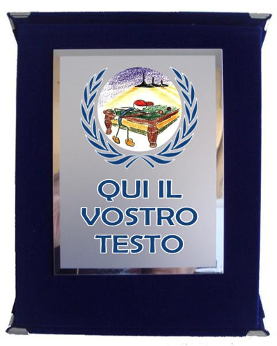 Immagine di TARGA BILIARDO cm. 15 x 20