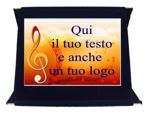 Immagine di TARGA TEMA MUSICALE cm. 15 x 10