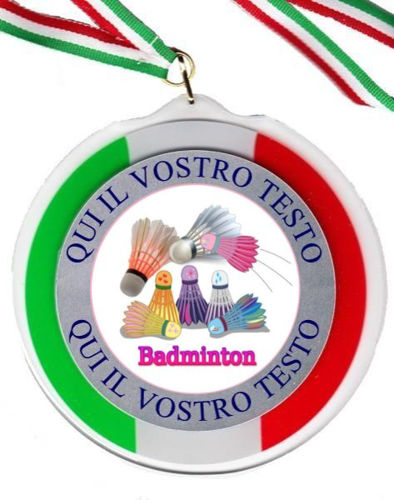 Immagine di MEDAGLIONE BADMINTON IN PLEX mm. 120