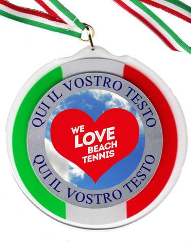 Immagine di MEDAGLIA IN PLEX BEACH TENNIS mm. 120