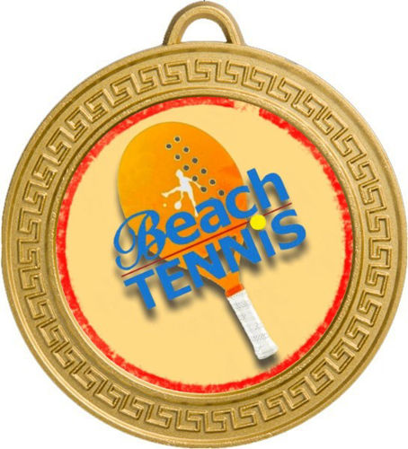 Immagine di MEDAGLIONE BEACH TENNIS Ø mm.70