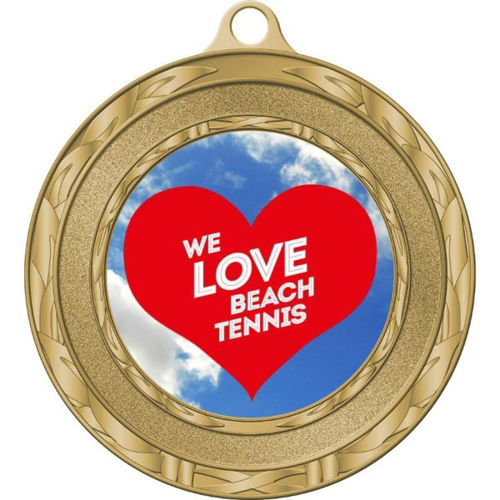 Immagine di MEDAGLIONE BEACH TENNIS Ø mm. 80