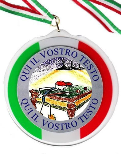 Immagine di MEDAGLIONE IN PLEX BILIARDO Ø mm. 120