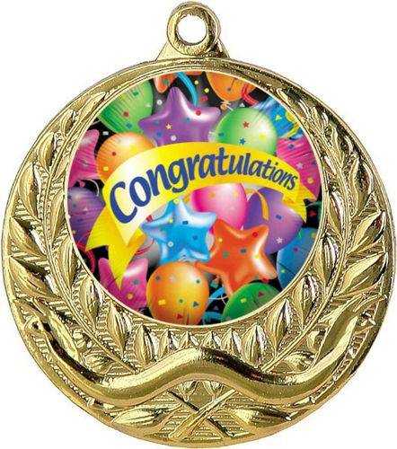 Immagine di MEDAGLIA CONGRATULAZIONI Ø mm. 40