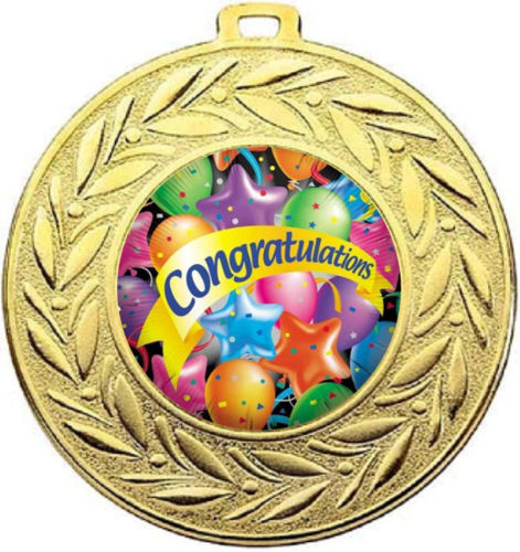 Immagine di MEDAGLIA CONGRATULAZIONI Ø mm. 50
