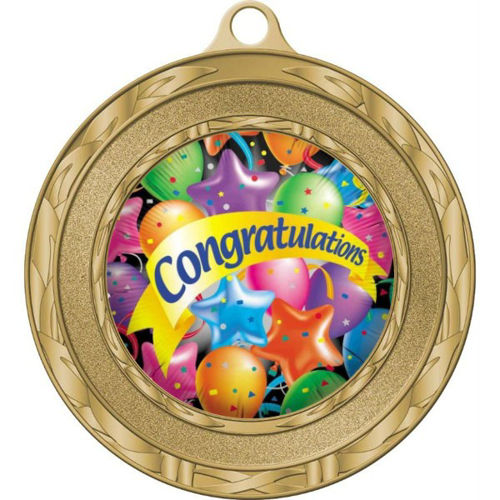 Immagine di MEDAGLIONE CONGRATULAZIONI Ø mm. 80