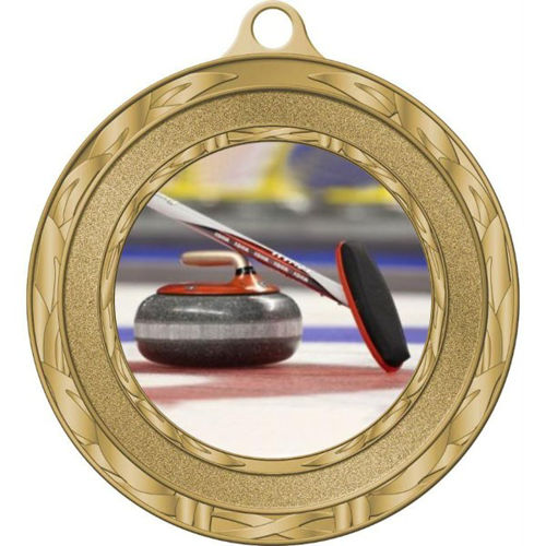 Immagine di MEDAGLIONE CURLING diametro mm. 80