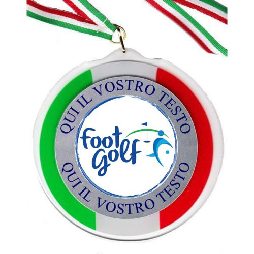 Immagine di MEDAGLIONE IN PLEX FOOTGOLF Ø mm. 120