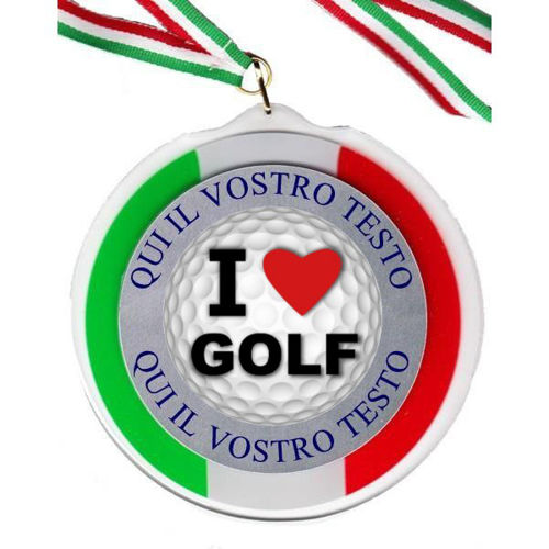 Immagine di MEDAGLIONE IN PLEX GOLF Ø mm. 120