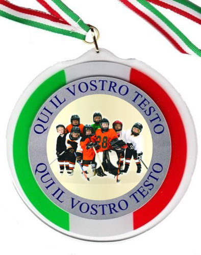 Immagine di MEDAGLIONE IN ABS HOCKEY Ø mm. 120