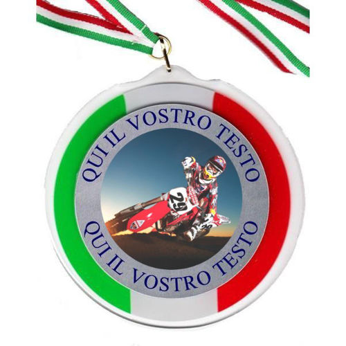 Immagine di MEDAGLIA IN PLEX MOTOCROSS Ø mm. 120