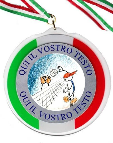 Immagine di MEDAGLIONE IN PLEX VOLLEY - Ø mm. 120