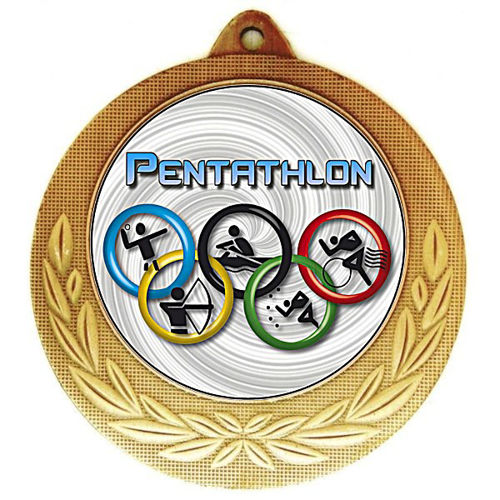 Immagine di MEDAGLIA PENTATHLON diametro mm. 40