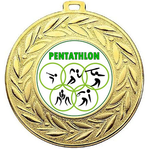 Immagine di MEDAGLIA PENTATHLON diametro mm. 50
