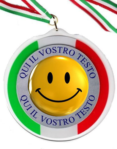 Immagine di MEDAGLIONE IN PLEX SMILE - Ø mm. 120