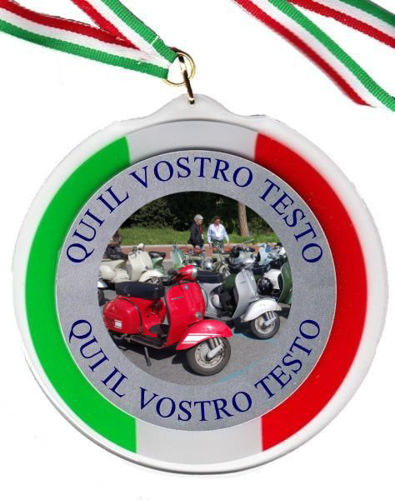 Immagine di MEDAGLIONE IN PLEX VESPA Ø mm. 120