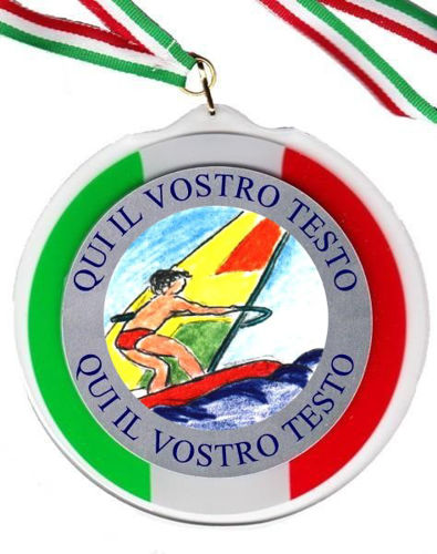 Immagine di MEDAGLIONE IN ABS WINDSURF Ø mm. 120