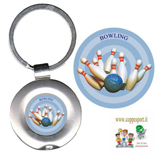 Immagine di PORTACHIAVI IN METALLO Art. CS35 - BOWLING