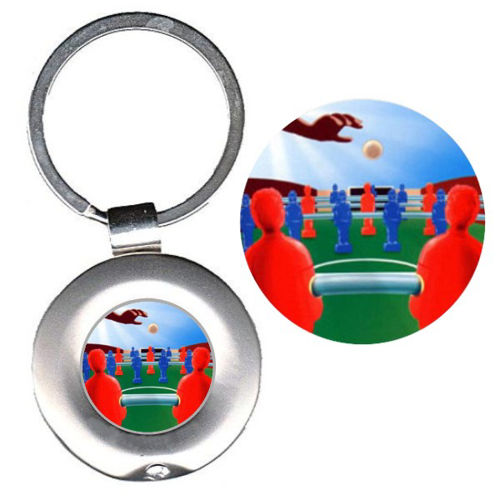 Immagine di PORTACHIAVI IN METALLO Art. CS35 - CALCIOBALILLA