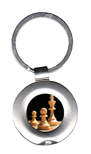 Immagine di PORTACHIAVI IN METALLO Art. CS35 - SCACCHI