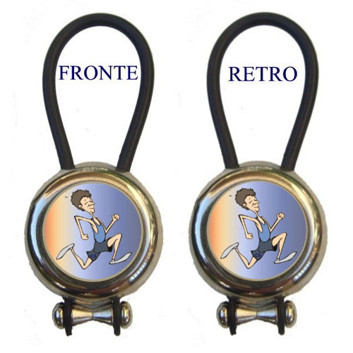 Immagine di PORTACHIAVI BIFACCIALE LOGO CORSA - Art. PCME15