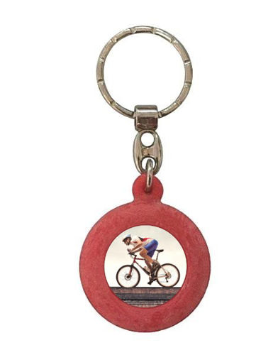 Immagine di PORTACHIAVI PROFUMATO ROSSO - CICLISMO