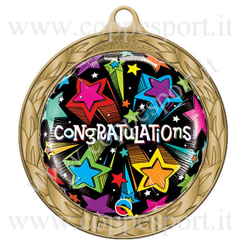 Immagine di MEDAGLIA CONGRATULAZIONI Ø mm. 32