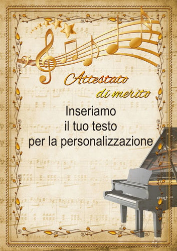 Immagine di ATTESTATO DI MERITO - MUSICA