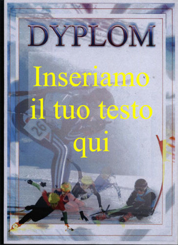 Immagine di DIPLOMA PER SPORT INVERNALI