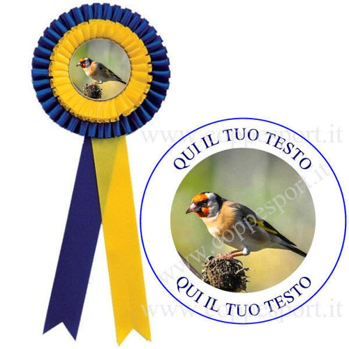 Immagine di COCCARDA MAXI GIALLO/BLU - Art. 7417BY