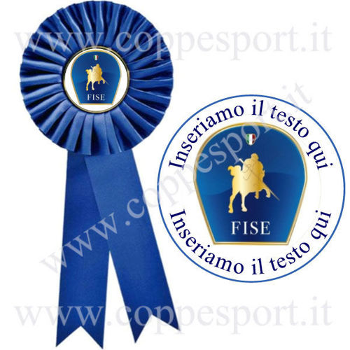 Immagine di COCCARDA BLU MAXI - Art. 7259B