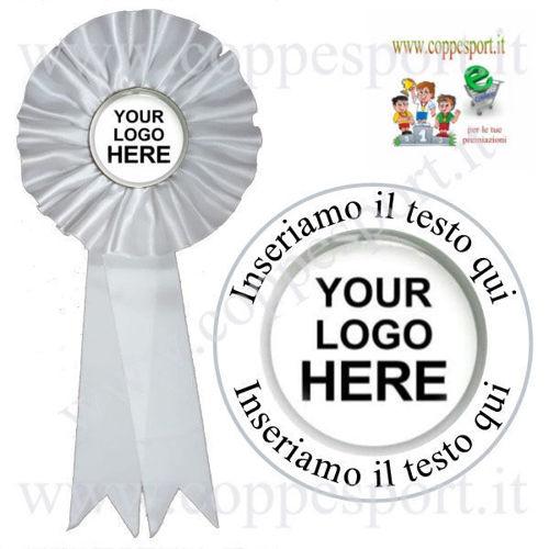 Immagine di COCCARDA WHITE MAXI - Art. 7464W