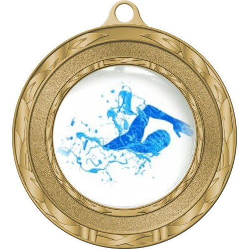 Immagine di MEDAGLIONE NUOTO - Ø mm. 80
