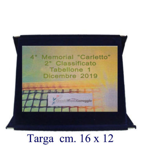 Immagine di TARGA PREMIAZIONE TENNIS - Art. 1001O