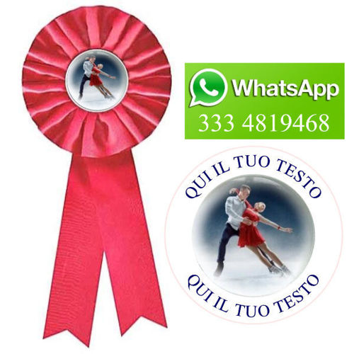 Immagine di COCCARDA ROSSO MAXI - Art. 7258R