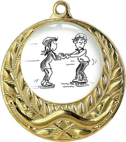 Immagine di MEDAGLIA PATTINAGGIO diametro mm. 40