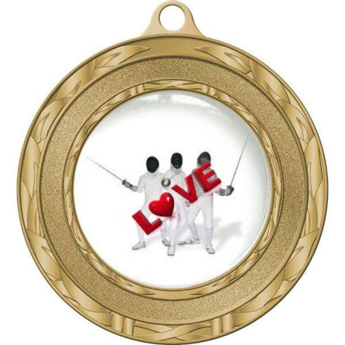 Immagine di MEDAGLIONE SCHERMA - diametro mm. 80