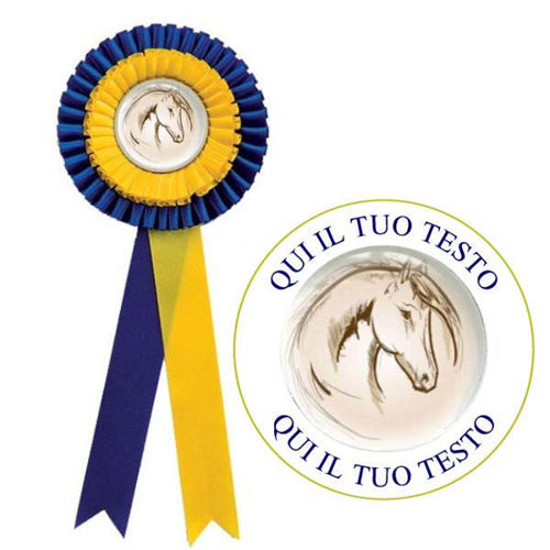 Immagine di COCCARDA MAXI GIALLO/BLU - Art. 7417BY